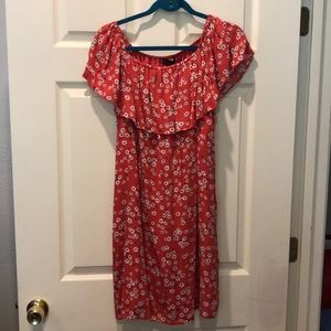 Off the shoulder dress with pockets